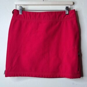 Title Nine Cold Killer Fleece Lined Skirt Pink Red Sz 2 Outdoor‎ Golf Activewear